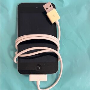 iPod touch with charger
